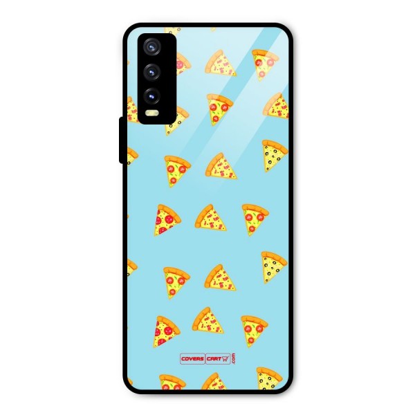 Cute Slices of Pizza Metal Back Case for Vivo Y20i