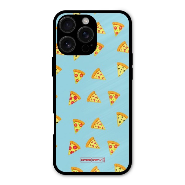 Cute Slices of Pizza Metal Back Case for iPhone 16 Pro Max