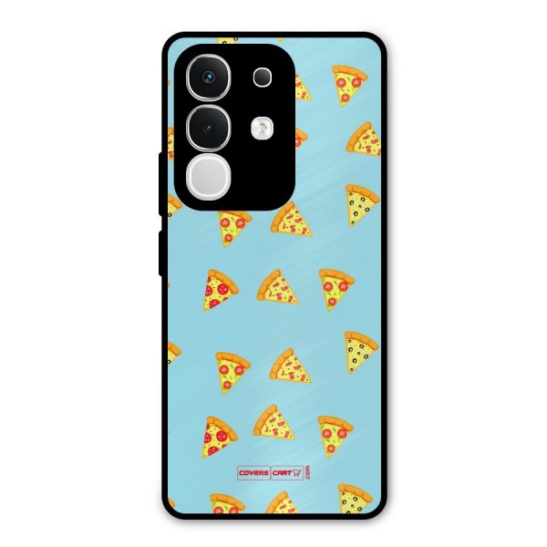 Cute Slices of Pizza Metal Back Case for iQOO Z10x