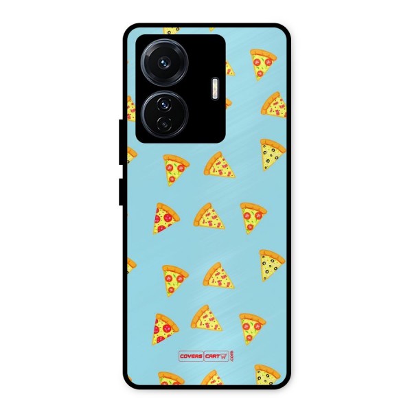 Cute Slices of Pizza Metal Back Case for iQOO Z6