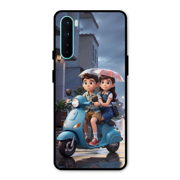 Cute Teen Scooter Metal Back Case for OnePlus Nord
