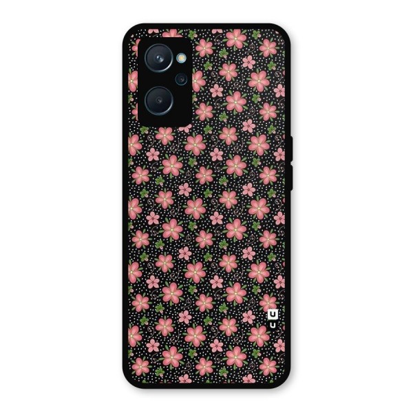 Cute Tiny Flowers Metal Back Case for Realme 9i
