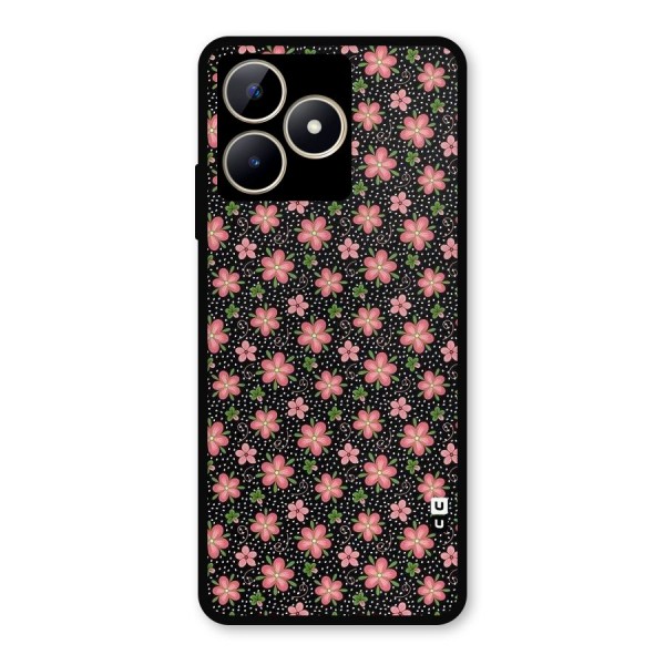 Cute Tiny Flowers Metal Back Case for Realme C53