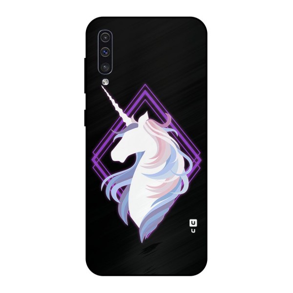 Cute Unicorn Illustration Metal Back Case for Galaxy A30s