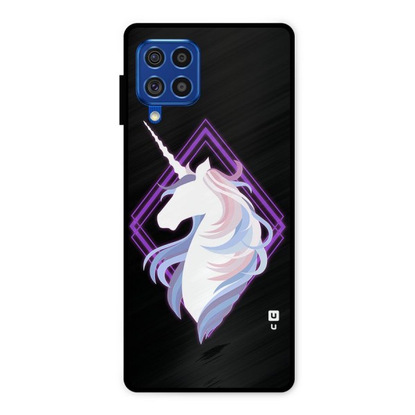 Cute Unicorn Illustration Metal Back Case for Galaxy F62