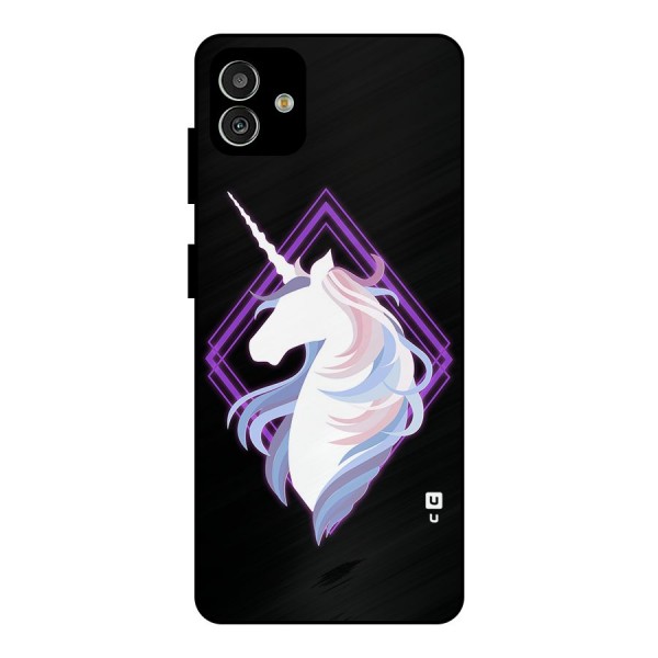 Cute Unicorn Illustration Metal Back Case for Galaxy M13 5G