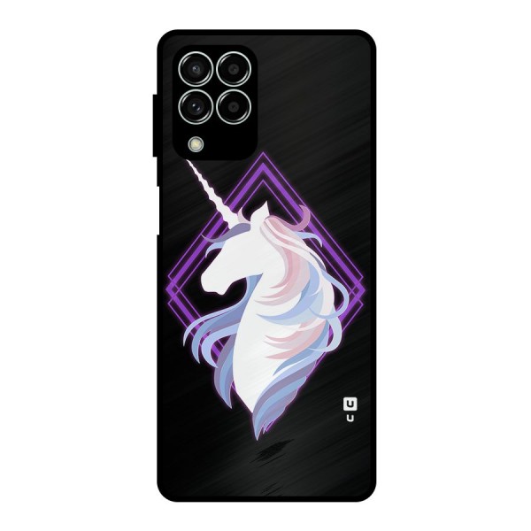 Cute Unicorn Illustration Metal Back Case for Galaxy M33