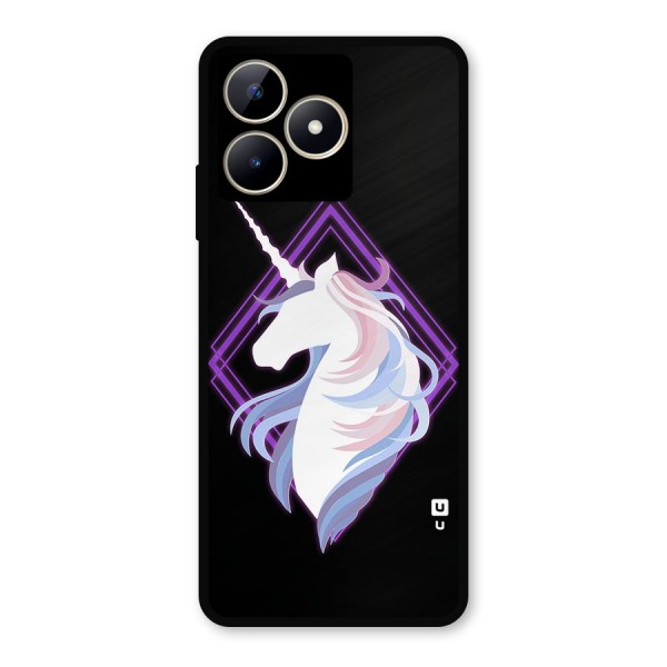 Cute Unicorn Illustration Metal Back Case for Realme C53