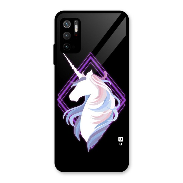 Cute Unicorn Illustration Metal Back Case for Redmi Note 10T 5G
