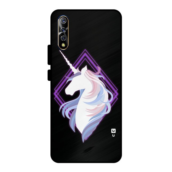 Cute Unicorn Illustration Metal Back Case for Vivo S1