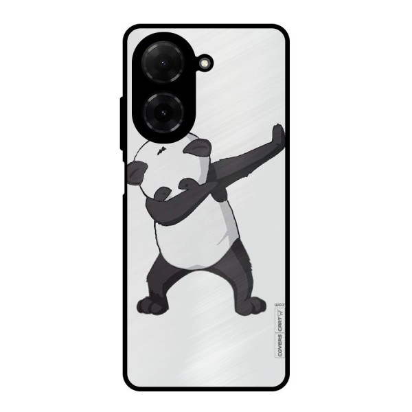 Dab Panda Shoot Metal Back Case for Poco C71