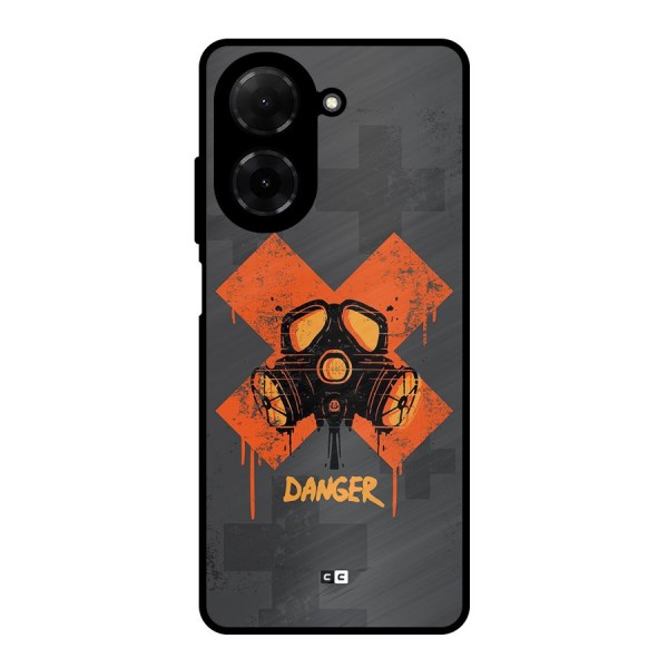 Danger Mask Metal Back Case for Poco C71