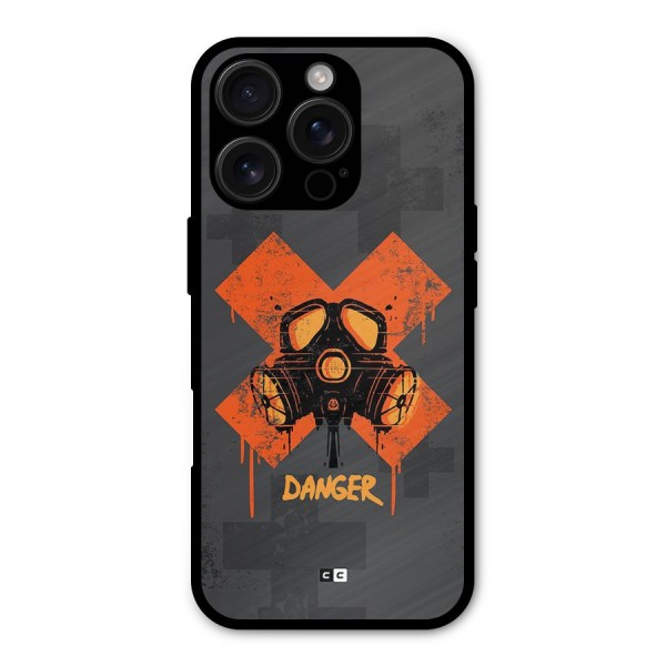 Danger Mask Metal Back Case for iPhone 16 Pro