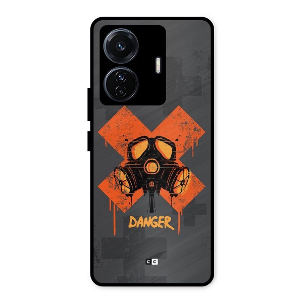 Danger Mask Metal Back Case for iQOO Z6