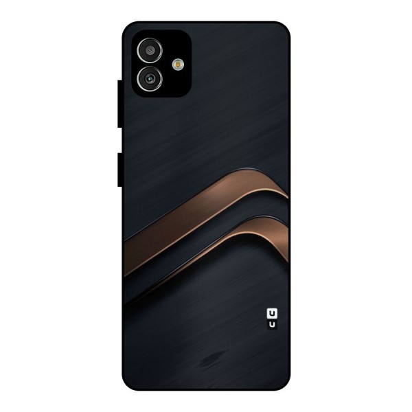 Dark Gold Stripes Metal Back Case for Galaxy M13 5G