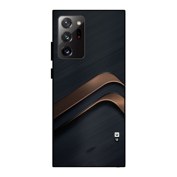 Dark Gold Stripes Metal Back Case for Galaxy Note 20 Ultra 5G