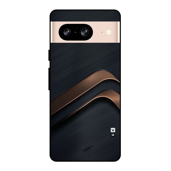Dark Gold Stripes Metal Back Case for Google Pixel 8