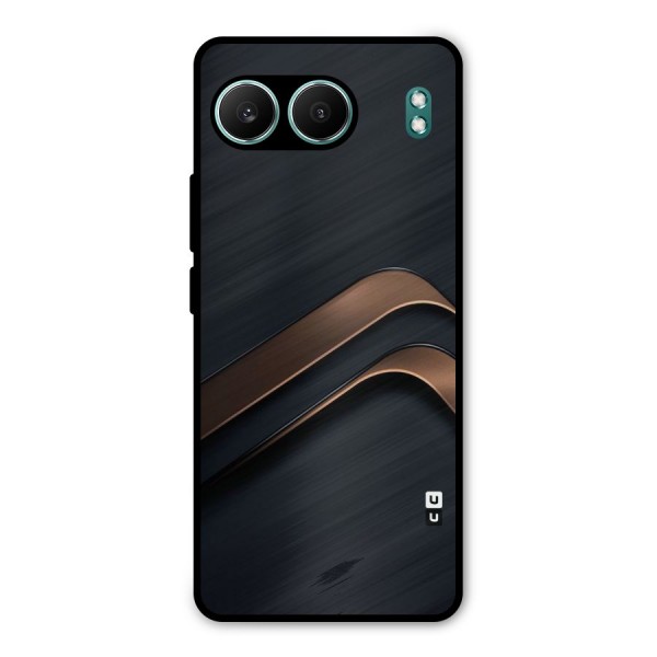 Dark Gold Stripes Metal Back Case for OnePlus Nord 4