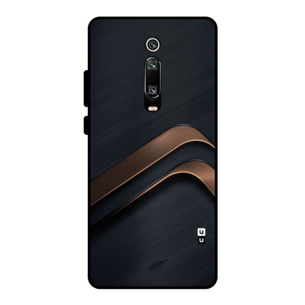 Dark Gold Stripes Metal Back Case for Redmi K20 Pro