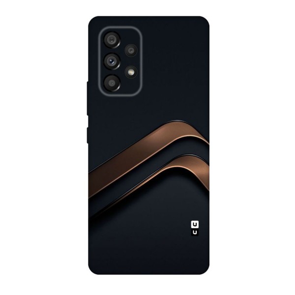 Dark Gold Stripes Original Polycarbonate Back Case for Galaxy A53 5G