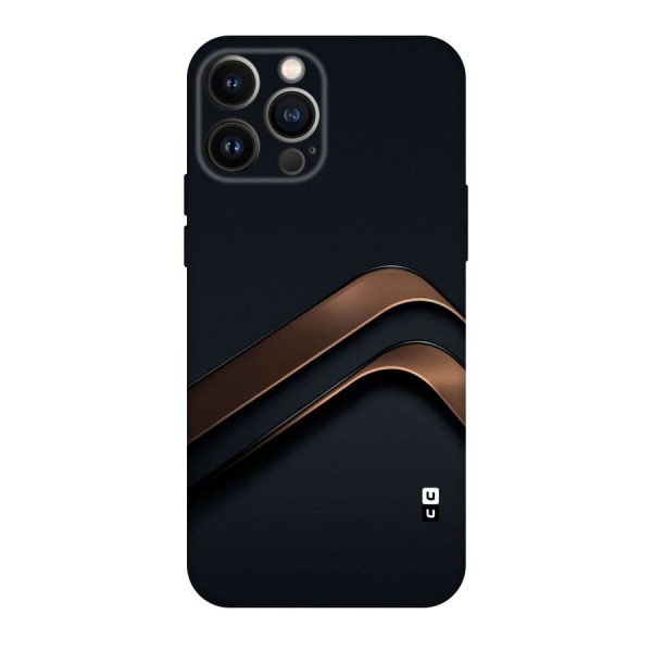 Dark Gold Stripes Original Polycarbonate Back Case for iPhone 13 Pro Max