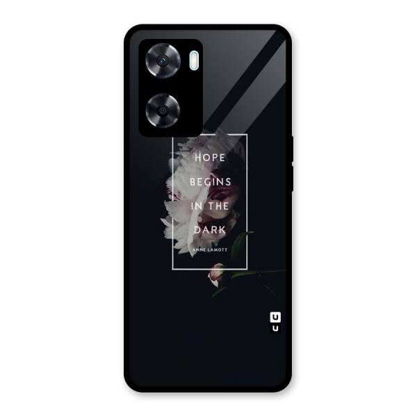 Dark Hope Glass Back Case for Oppo A77s