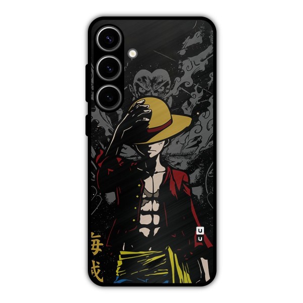 Dark Luffy Art Metal Back Case for Galaxy S24 Plus