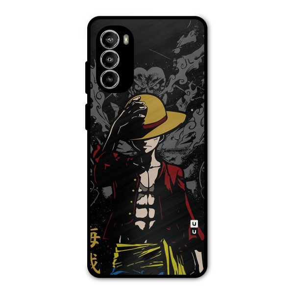 Dark Luffy Art Metal Back Case for Moto G52