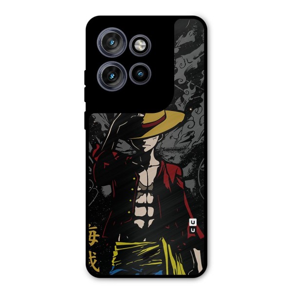 Dark Luffy Art Metal Back Case for Motorola Edge 50 Neo