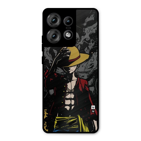 Dark Luffy Art Metal Back Case for Motorola Edge 50 Pro