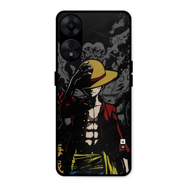 Dark Luffy Art Metal Back Case for Oppo A78 5G