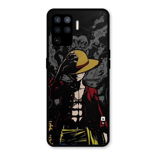 Dark Luffy Art Metal Back Case for Oppo F19 Pro