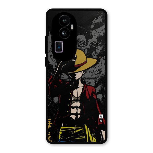 Dark Luffy Art Metal Back Case for Oppo Reno10 Pro Plus