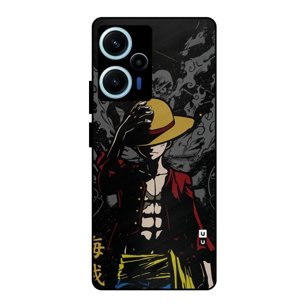 Dark Luffy Art Metal Back Case for Poco F5