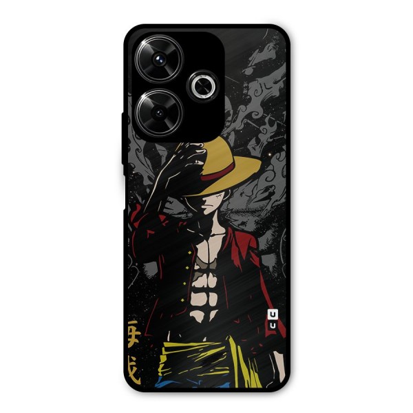 Dark Luffy Art Metal Back Case for Poco M6 Plus