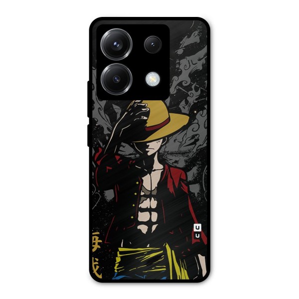 Dark Luffy Art Metal Back Case for Poco X6