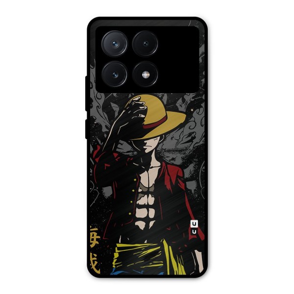 Dark Luffy Art Metal Back Case for Poco X6 Pro