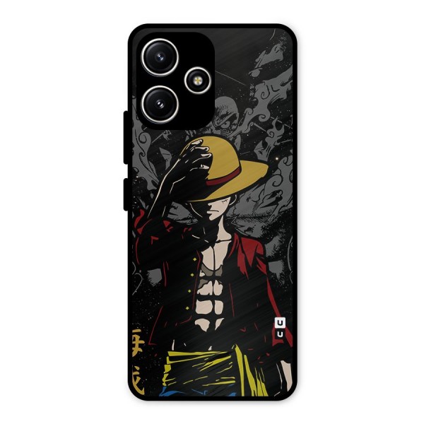 Dark Luffy Art Metal Back Case for Redmi 12 5G