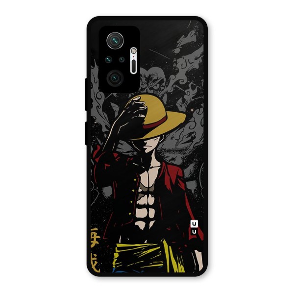 Dark Luffy Art Metal Back Case for Redmi Note 10 Pro