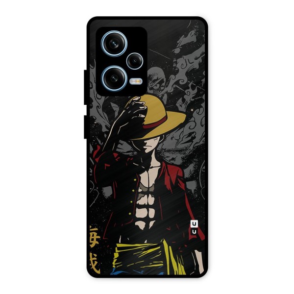 Dark Luffy Art Metal Back Case for Redmi Note 12 Pro