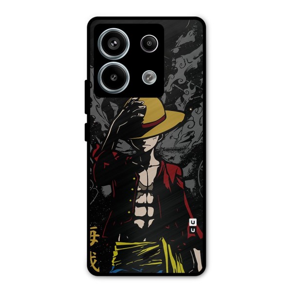 Dark Luffy Art Metal Back Case for Redmi Note 13 Pro 5G