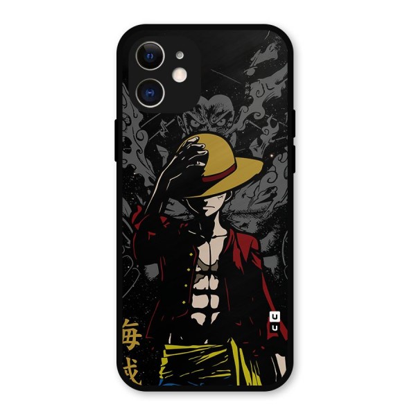 Dark Luffy Art Metal Back Case for iPhone 12