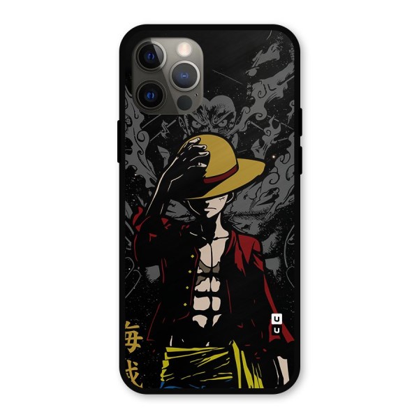 Dark Luffy Art Metal Back Case for iPhone 12 Pro