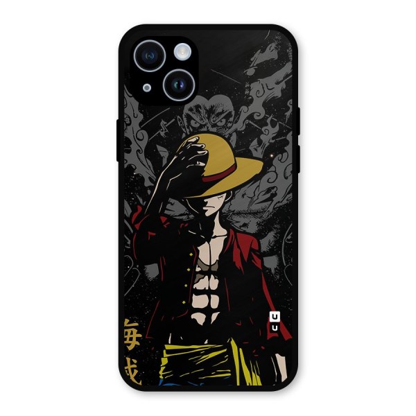 Dark Luffy Art Metal Back Case for iPhone 14