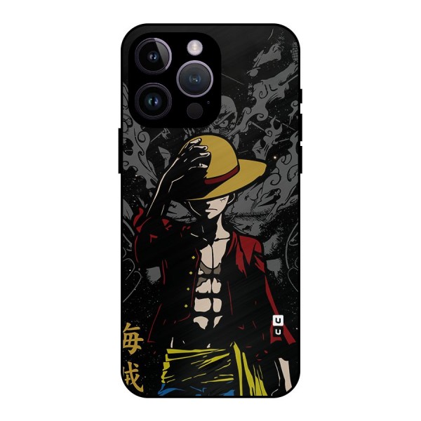 Dark Luffy Art Metal Back Case for iPhone 14 Pro Max