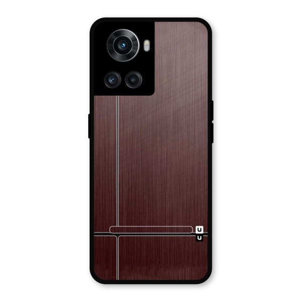 Dark Maroon Classic Design Metal Back Case for OnePlus 10R