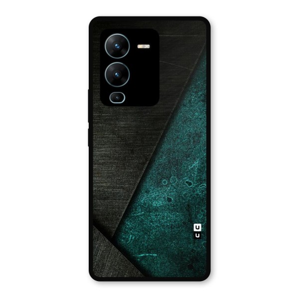 Dark Olive Green Metal Back Case for Vivo V25 Pro