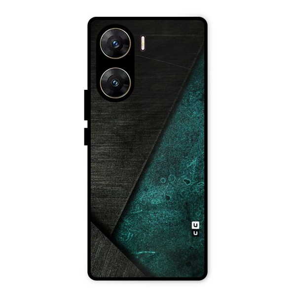 Dark Olive Green Metal Back Case for Vivo V29e