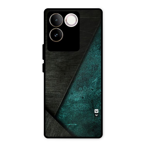 Dark Olive Green Metal Back Case for iQOO Z7 Pro