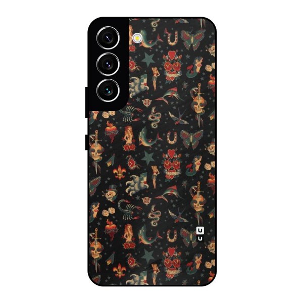 Dark Pattern Metal Back Case for Galaxy S22 5G